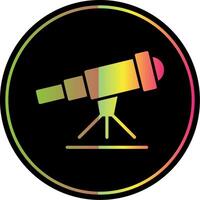 Stargazing Glyph Due Color Icon Design vector