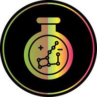 Constellation Glyph Due Color Icon Design vector