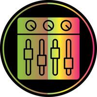 Sound Mixer Glyph Due Color Icon Design vector