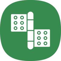 Hinge Glyph Curve Icon Design vector