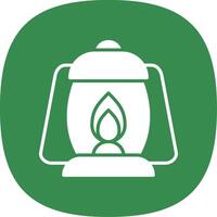 Lamps Glyph Curve Icon Design vector