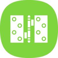 Hinge Glyph Curve Icon Design vector