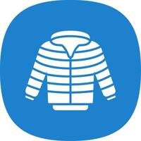 Jacket Glyph Curve Icon Design vector
