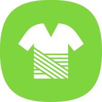 Shirt Glyph Curve Icon Design vector