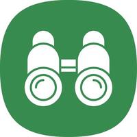 Binoculars Glyph Curve Icon Design vector