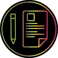 Project Line Gradient Due Color Icon Design vector