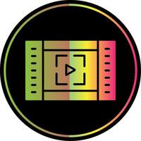 Full Screen Glyph Due Color Icon Design vector