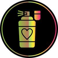 Perfume Glyph Due Color Icon Design vector