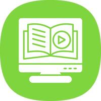 Tutorial Glyph Curve Icon Design vector