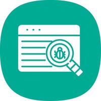 Web Coding Glyph Curve Icon Design vector
