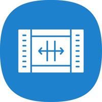 Resize Glyph Curve Icon Design vector