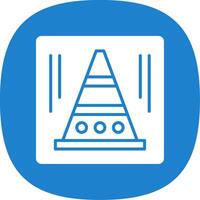 Subtitles Glyph Curve Icon Design vector