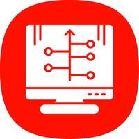 TimeLine Circle Multi Circle Glyph Curve Icon Design vector