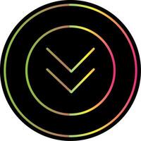 Chevron Line Gradient Due Color Icon Design vector