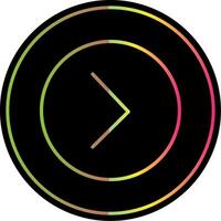 Chevron Line Gradient Due Color Icon Design vector