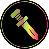 Knife Glyph Due Color Icon Design vector