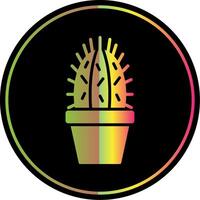 Cactus Glyph Due Color Icon Design vector