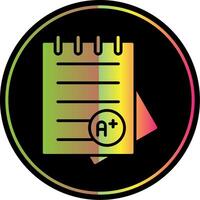 Grades Glyph Due Color Icon Design vector