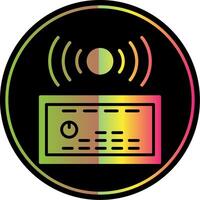 Sound System Glyph Due Color Icon Design vector