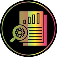 Jackhammer Glyph Due Color Icon Design vector