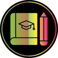 Treatise Glyph Due Color Icon Design vector