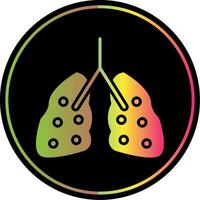 Pulmonology Glyph Due Color Icon Design vector