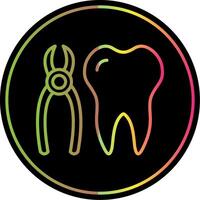 Nippers Line Gradient Due Color Icon Design vector