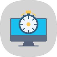 High Speed Communication Flat Curve Icon Design vector