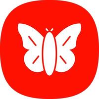 Butterfly Glyph Curve Icon Design vector