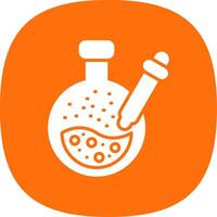 Pipette Glyph Curve Icon Design vector