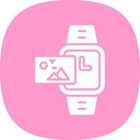 Image Glyph Curve Icon Design vector