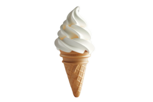 gelo creme cone com colher do gelo creme png