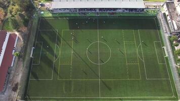 Soccer Match Aerial View video