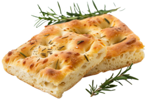 focaccia pane con rosmarino rametto png