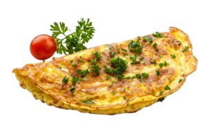 omelette avec Cerise tomate sur le côté png