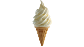 Ice Cream Cone No Background Applicable to Any Context Perfect for Print on Demand png