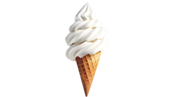 Ice Cream Cone No Background Applicable to Any Context Perfect for Print on Demand png