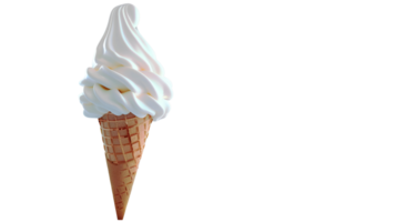 Ice Cream Cone No Background Applicable to Any Context Perfect for Print on Demand png