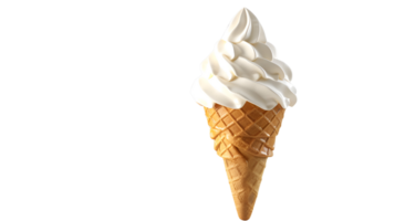 Ice Cream Cone No Background Applicable to Any Context Perfect for Print on Demand png