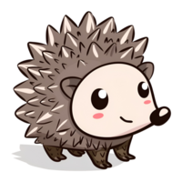 Cartoon Style Porcupine Logo Illustration No Background png