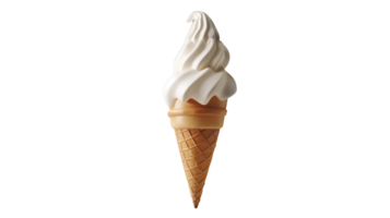 Ice Cream Cone No Background Applicable to Any Context Perfect for Print on Demand png