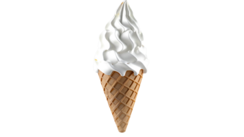 Ice Cream Cone No Background Applicable to Any Context Perfect for Print on Demand png