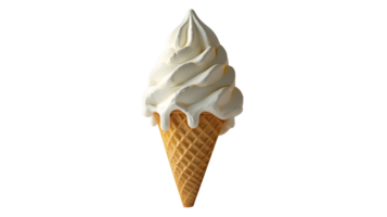 Ice Cream Cone No Background Applicable to Any Context Perfect for Print on Demand png