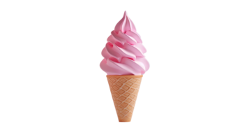 Ice Cream Cone No Background Applicable to Any Context Perfect for Print on Demand png