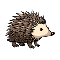 Cartoon Style Porcupine Logo Illustration No Background png