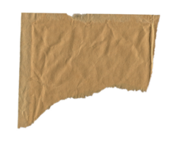 Brown Textured Torn Paper Edge. Ripped Craft Paper for Scrapbooking and Collages png