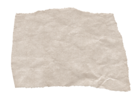 Brown Textured Torn Paper Edge. Ripped Craft Paper for Scrapbooking and Collages png
