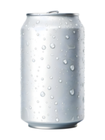 Isolated alloy can carbonated beverage can soft drink can cold drink can transparent background png