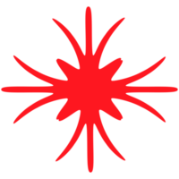 . Red beams firework. Best for sale sticker, price tag, quality mark. png