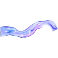 Abstract holographic wave.Flow iridescent fluid.Dynamic spectrum ribbon. png